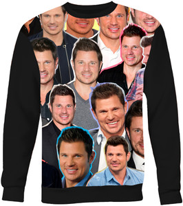 Nick Lachey Photo Collage Sweatshirt Nick Lachey Photo Collage Sweatshirt