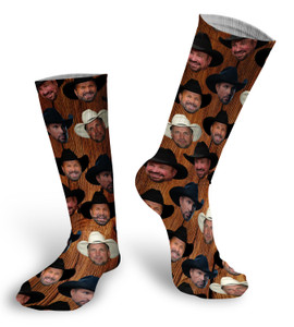 Garth Brooks Faces Socks