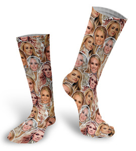 Carrie Underwood Faces Socks