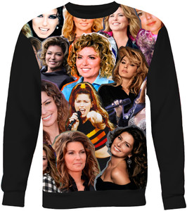 Shaina Twain Photo Collage Sweatshirt Shaina Twain Photo Collage Sweatshirt