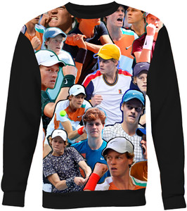 Jannik Sinner Photo Collage Sweatshirt Jannik Sinner Photo Collage Sweatshirt