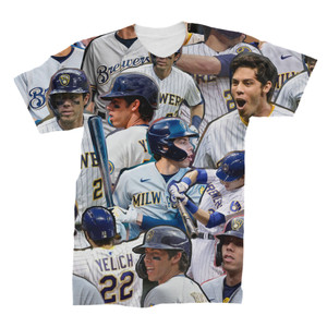Christian Yelich 3D Collage T-Shirt Christian Yelich 3D Collage T-Shirt