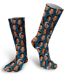 Smokey Robinson Faces Socks 