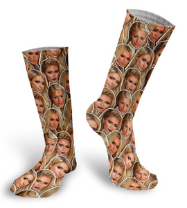 Paris Hilton Faces Socks 