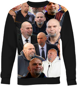 John Fetterman Photo Collage Sweatshirt John Fetterman Photo Collage Sweatshirt
