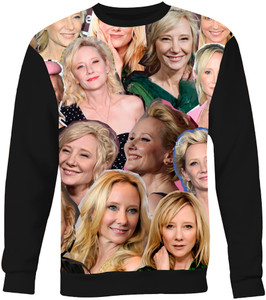 Anne Heche Photo Collage Sweatshirt Anne Heche Photo Collage Sweatshirt