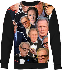 Bill Nighy Photo Collage Sweatshirt    Bill Nighy Photo Collage Sweatshirt