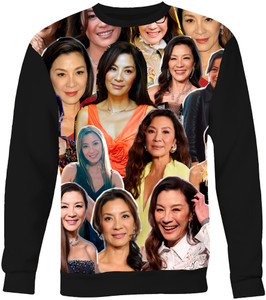 Michelle Yeoh Photo Collage Sweatshirt Michelle Yeoh Photo Collage Sweatshirt