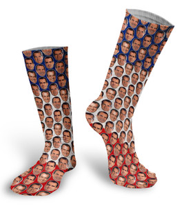 President Richard Nixon faces socks