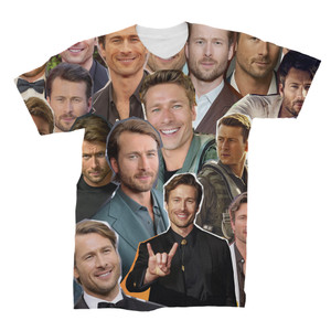 Glen Powell  3D Collage Face T-Shirt