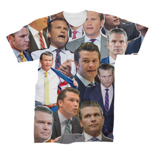 Pete Hegseth 3D Collage Face T-Shirt Pete Hegseth 3D Collage Face T-Shirt