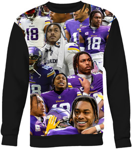 Justin Jefferson photo Collage Sweatshirt    