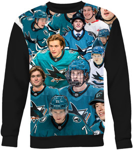 Macklin Celebrini photo Collage Sweatshirt Macklin Celebrini photo Collage Sweatshirt