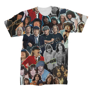 AC_DC 3D Collage Face T-Shirt