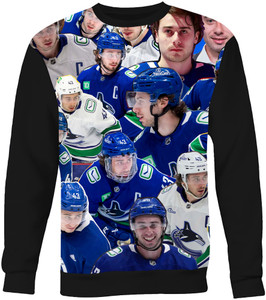 Quinn Hughes photo Collage Sweatshirt    