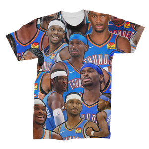 Shai Gilgeous 3D Collage Face T-Shirt Shai Gilgeous 3D Collage Face T-Shirt