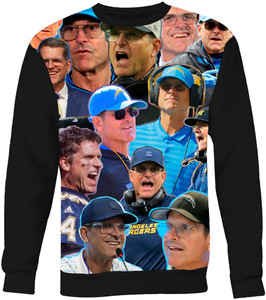 Jim Harbaugh Photo Collage Sweatshirt