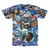 Barry Sanders 3D Collage Face T-Shirt back