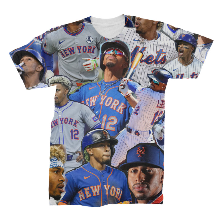 Francisco Lindor 3D Collage Face T-Shirt