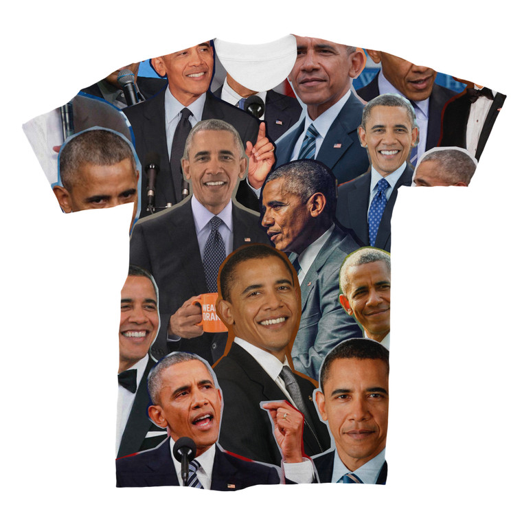 Barack Obama 3D Collage Face T-Shirt