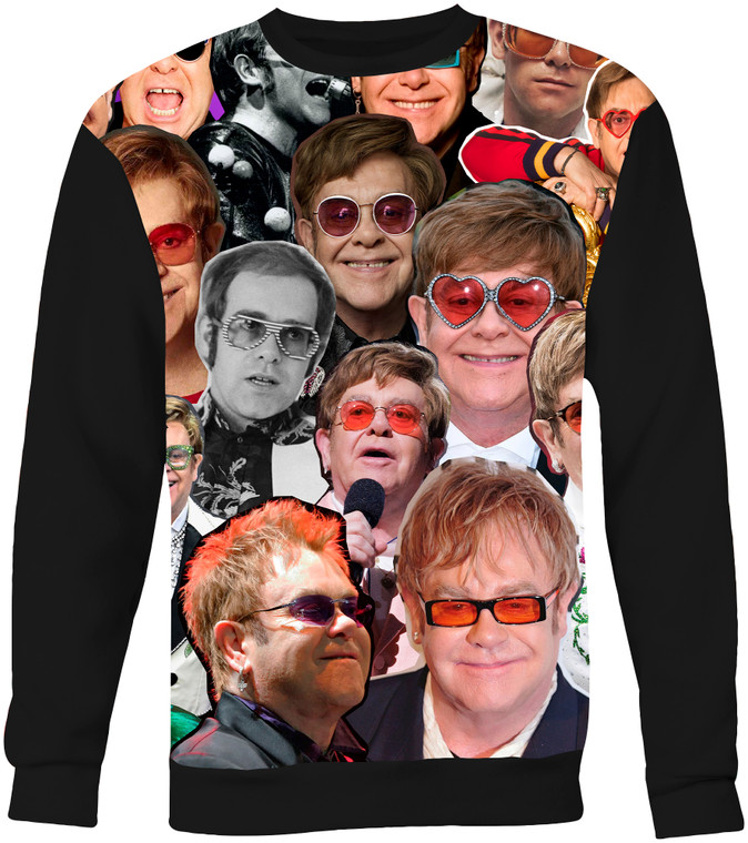Elton John Photo Collage Sweatshirt