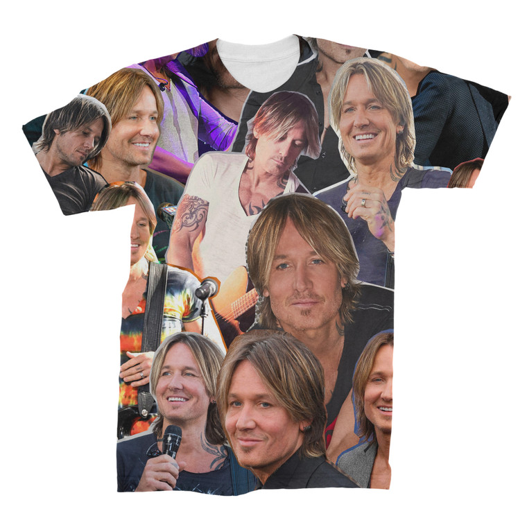 Keith Urban  3D Collage Face T-Shirt