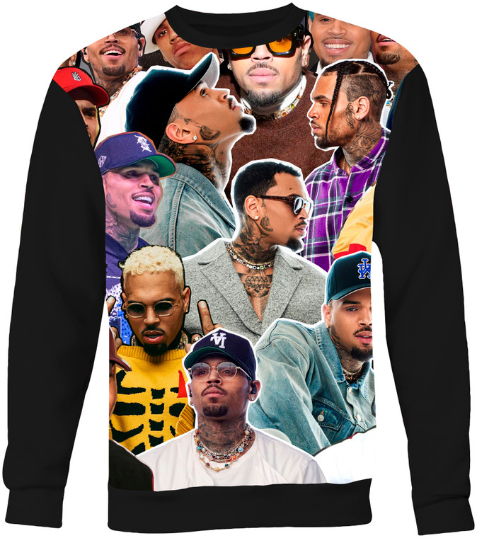 Chris Brown Photo Collage Sweatshirt