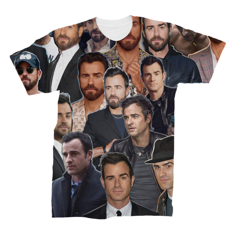 Justin Theroux 3D Collage Face T-Shirt