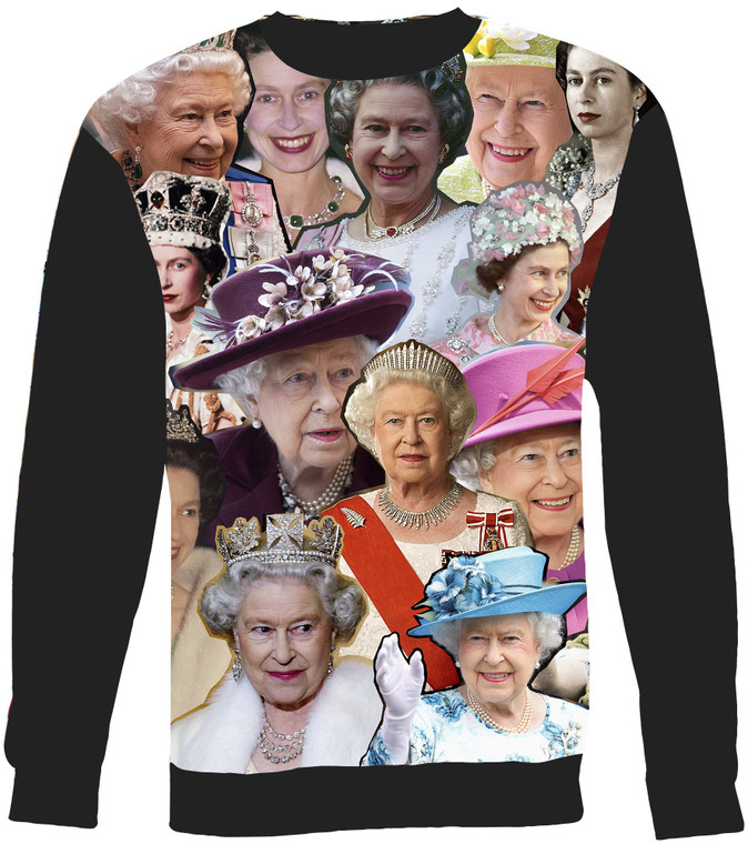 Queen Elizabeth II Photo Collage Sweatshirt