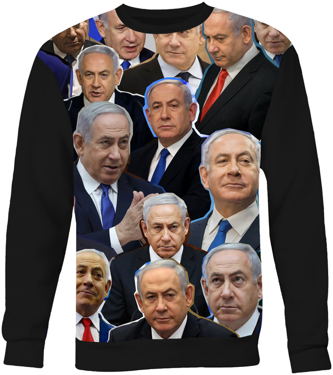 Benjamin Netanyahu Collage Sweatshirt