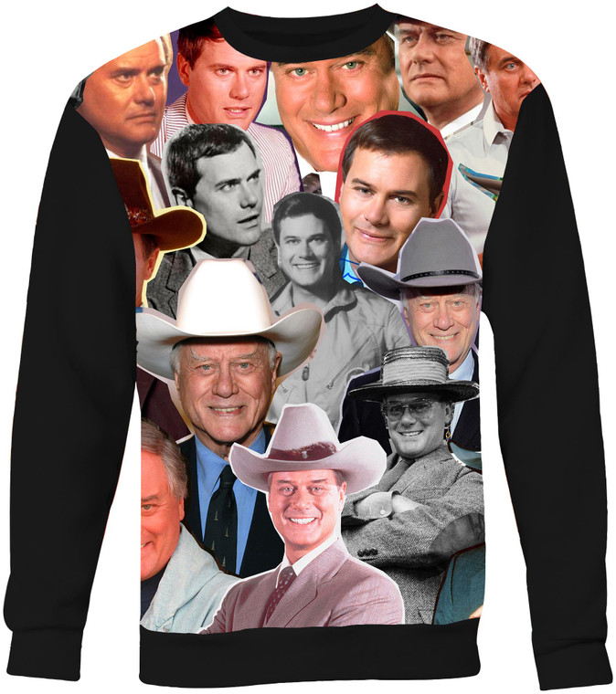 Larry Hagman Photo Collage Sweatshirt