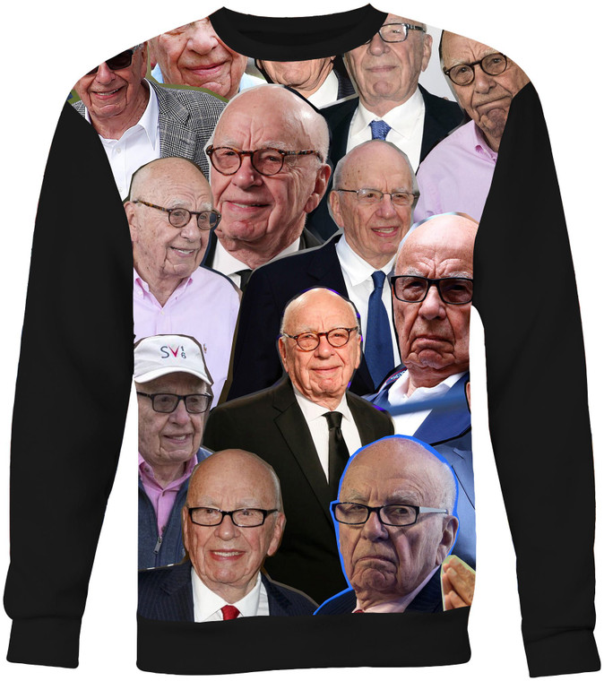 Rupert Murdoch Photo Collage Sweatshirt