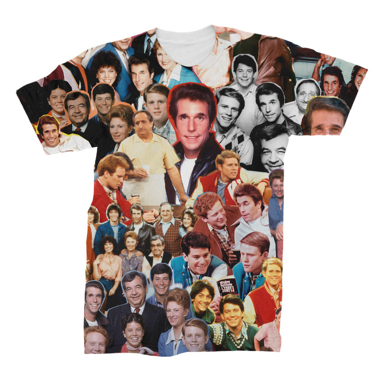 Happy Days 3D Collage Face T-Shirt