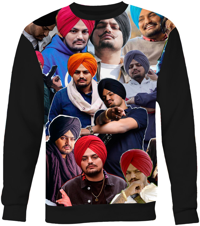 Sidhu Moose Wala  Photo Collage Sweatshirt