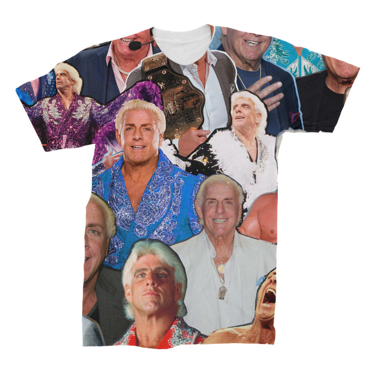 Ric Flair 3D Collage Face T-Shirt