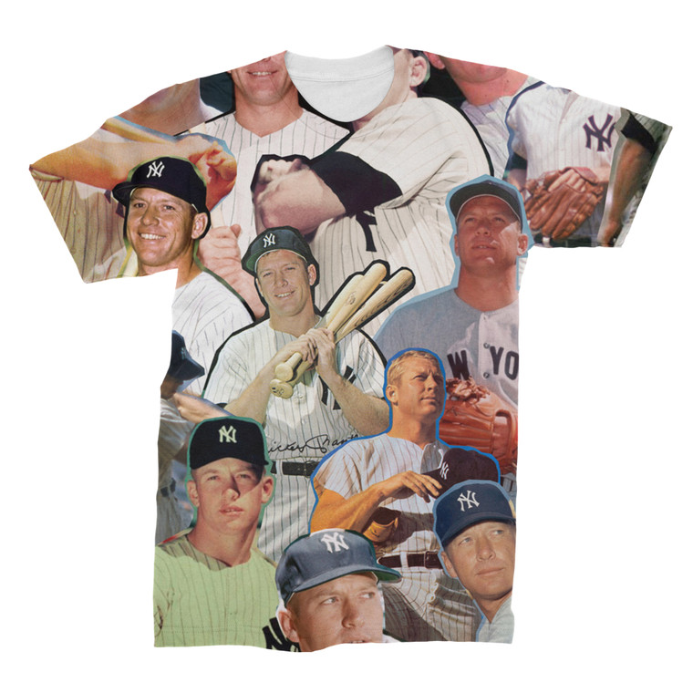 Mickey Mantle 3D Collage T-Shirt