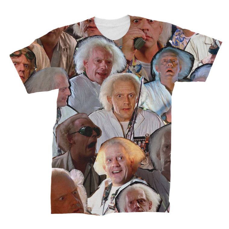 Doc Brown (Back To The Future)  3D Collage T-Shirt 