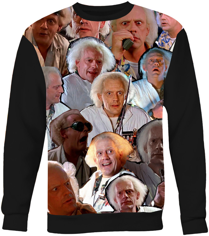 Doc Brown (Back To The Future) Photo Collage Sweatshirt