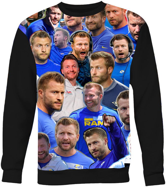 Sean McVay  Photo Collage Sweatshirt  