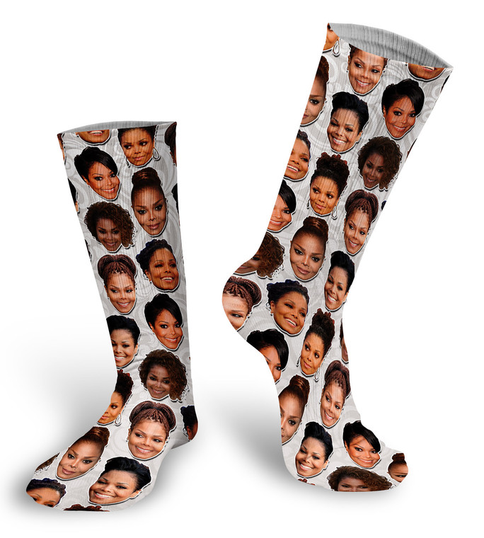 Janet Jackson Faces Socks
