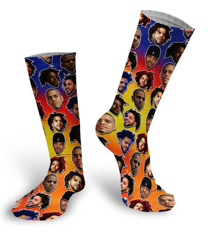 J-Cole  Faces Socks