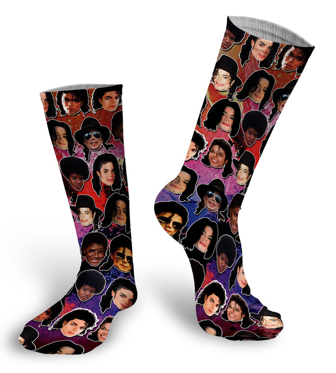 Michael Jackson Faces Socks