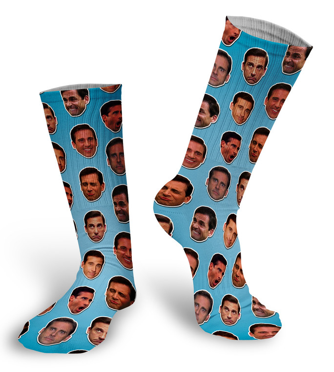 Michael Scott Faces Socks