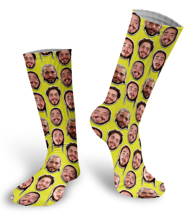 Post Malone Faces Socks