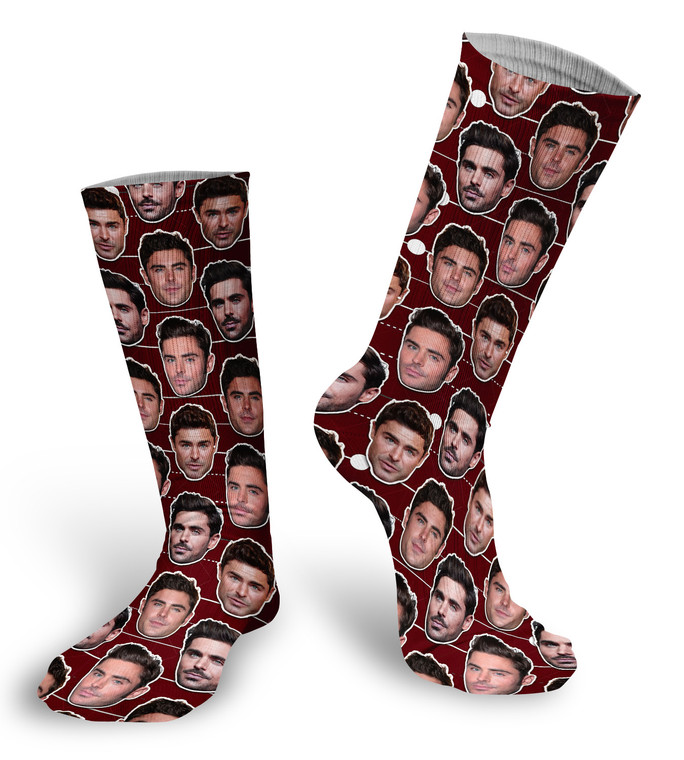 Zac Effron Faces Socks