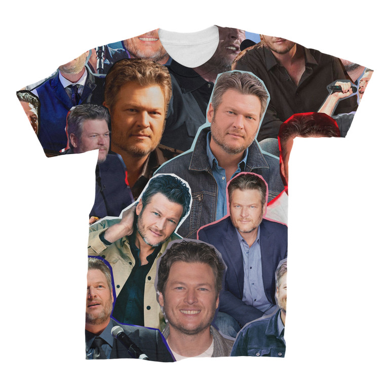 Blake Shelton 3D Collage T-Shirt 