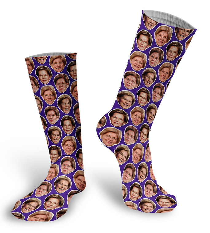 Elizabeth Warren Faces Socks 