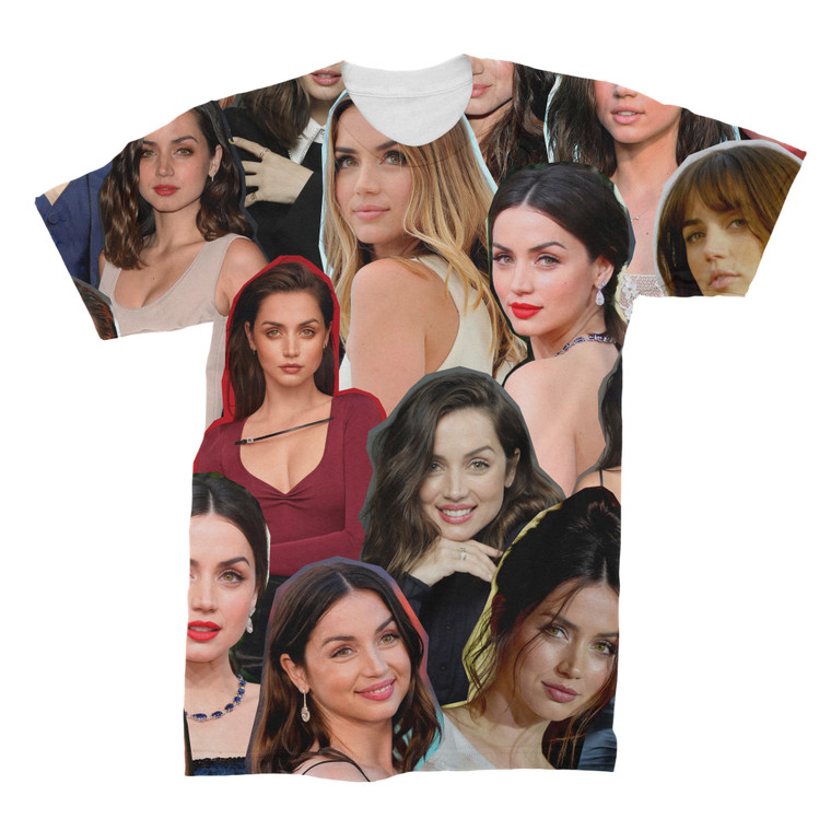 Ana de Armas 3D Collage T-Shirt 