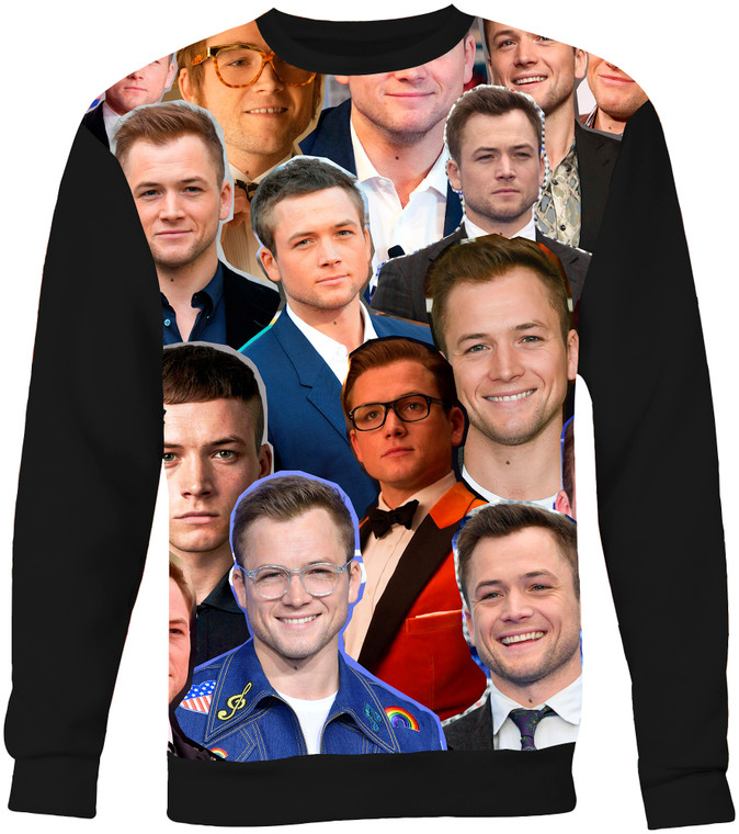 Taron Egerton Photo Collage Sweatshirt