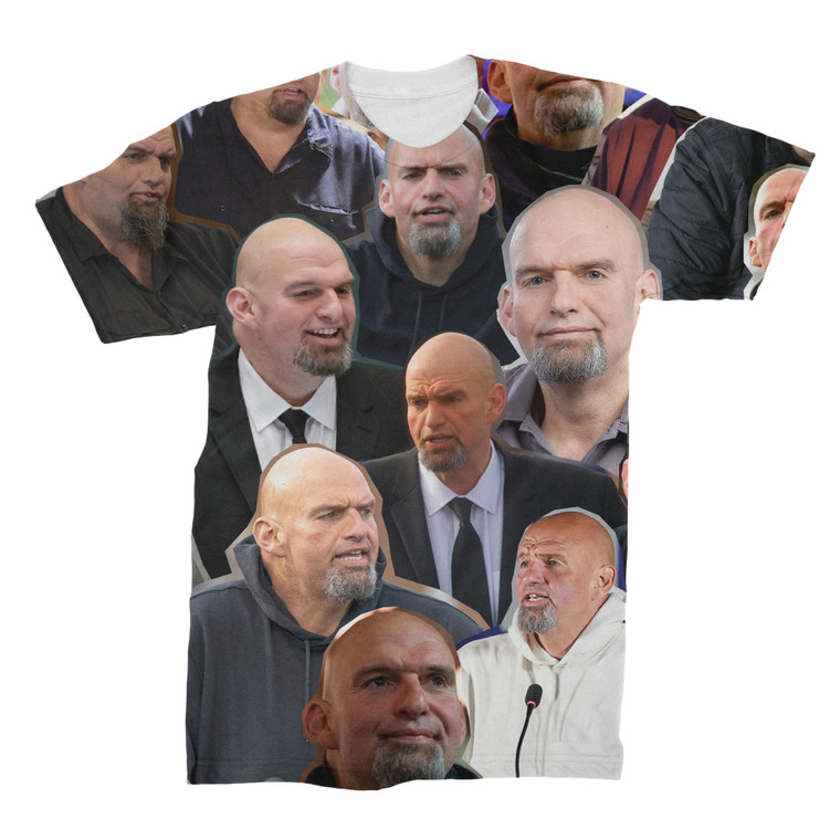 John Fetterman 3D Collage T-Shirt